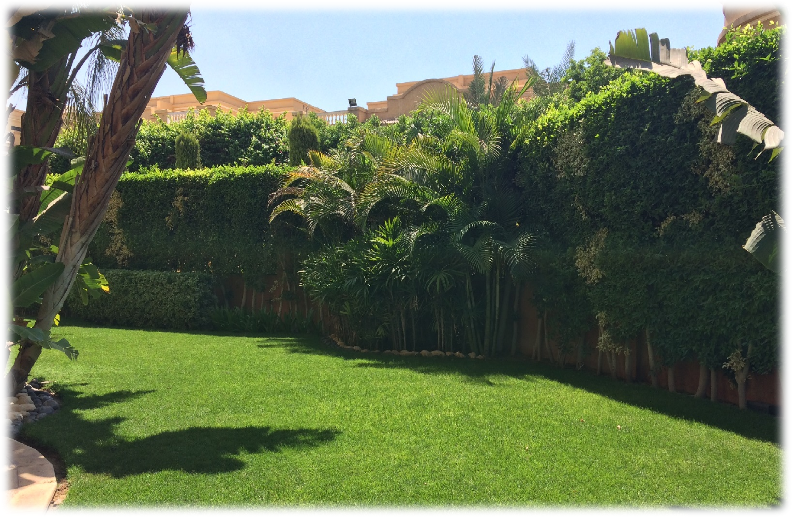Private villa landscaping detail